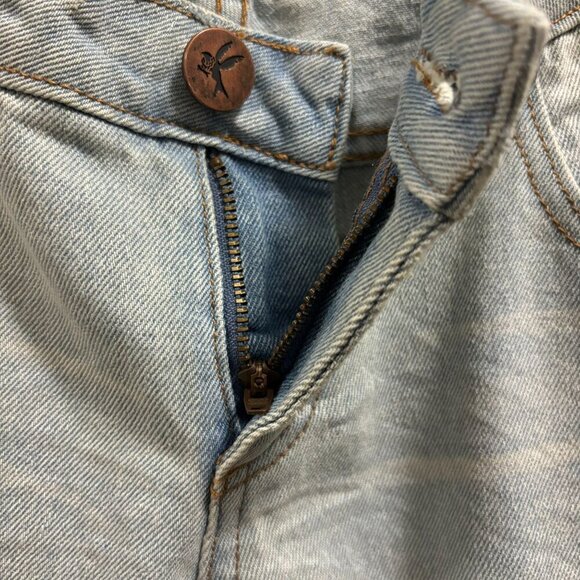 One Teaspoon Freebirds Womens Distressed Skinny Jeans Size 24 Light Wash Denim - Picture 8 of 11